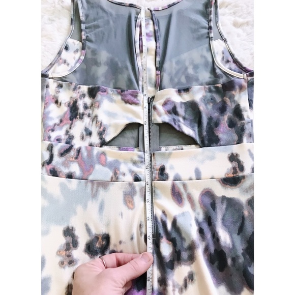 EUC Anthropologie Silence + Noise Mesh Panel & Cut Out Fit/Flare Mini Dress Med. - Picture 4 of 9